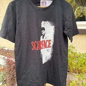 Scarface Graphic Tee - Black Crewneck Men's Shirt S/M